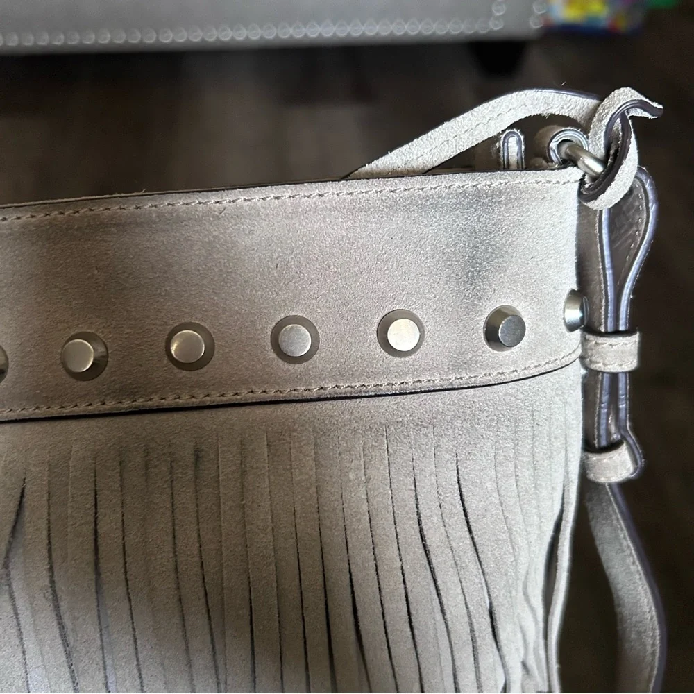 Michael Kors Billy Fringe Suede Crossbody Purse